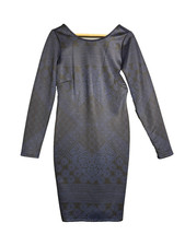 Kardashian Kollection Bodycon Dress L Indie Sleek Whimsigoth Gothic Floral NWT