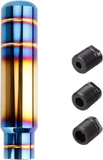 BARTOO Aluminum Alloy Heavy Weighted Shifter Knob, 5" Auto Gear Gold plated 