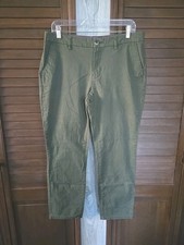 Tommy Hilfiger Green Chino Pants Women  s Size 10 Straight Leg