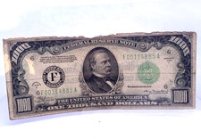 1934 $1000 Green Seal Circulated One Thousand Dollar Federal Reserve Note