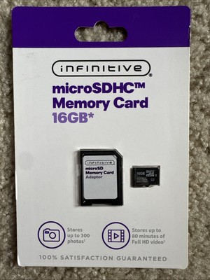 Inifinitive 16 GB micro SDHC memory card Unopened