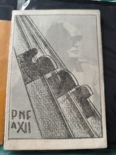 Ww2 Italian Party Membership Card GUF Genova RARE 