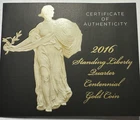 2016 standing liberty centennial gold coin, only 100,000 minted 1/4 OUNCE GOLD