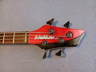 Electric Bass Guitar Washburn BB-14 Red S/N 10050314 Buzz Feiten