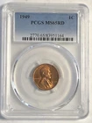 1949/1946 WHEAT PENNY (2COIN LOT) - 1949, PCGS MS5RD & 1946 MS64 RD💥✅