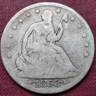 1853 Seated Liberty Half Dollar 50c Better Grade #66359