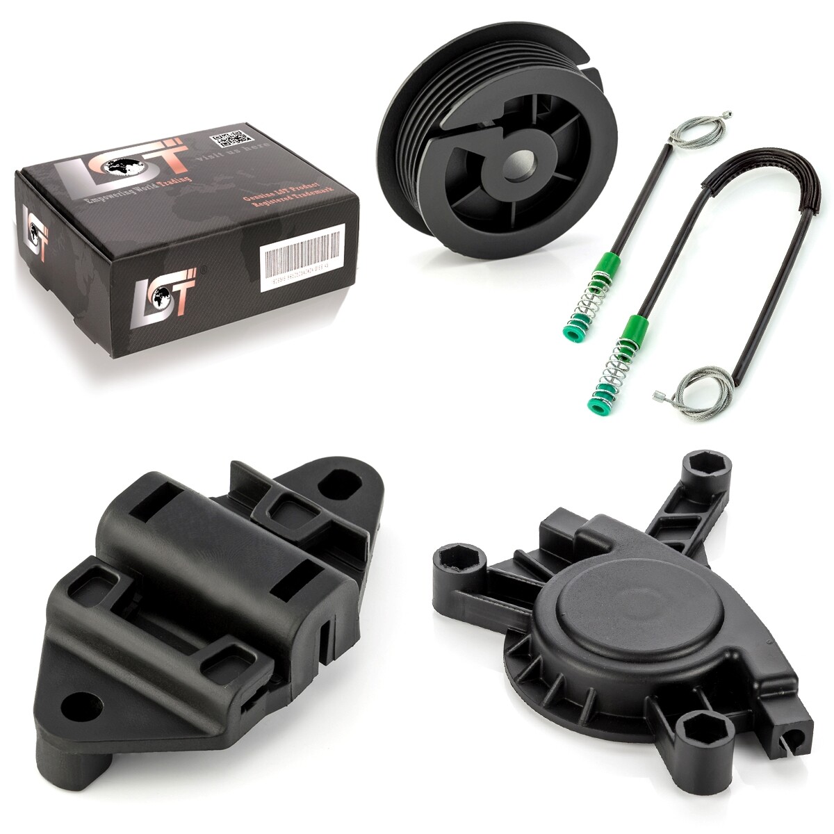 Window Lifter Repair Kit with Housing Front Right for PEUGEOT 306 CABRIO 94-97