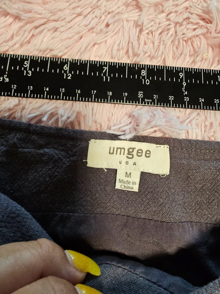 Minifalda Umgee By ANTROPOLOGIE Algodón Bordado Floral Línea A Talla M Foto 4 de 4