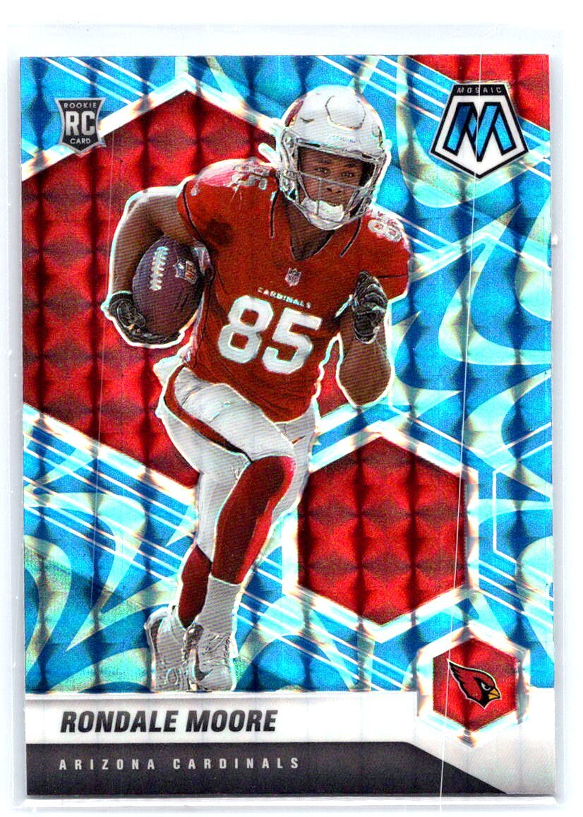 2021 Panini Mosaic #317 Rondale Moore Prizm Reactive Blue