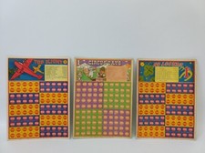 Lot of 3 vintage Gambling punch cards.