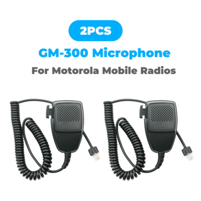 2PC HMN3596A 8 Pin Microphone For Motorola GM300 GM338 GM950 GM3688 CM200 SM50