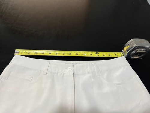 Dressbarn Dress Pants Sz 10 Ivory Lined Trousers Slacks Work Career Cropped - Picture 7 of 11