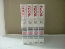 FOCAL (4) PACK OF VHS TAPES 120 2-4-6 HOURS (NEW SEALED)