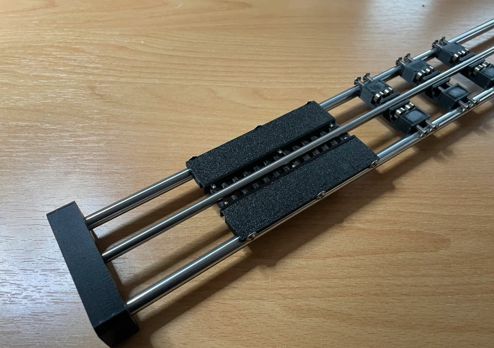 Rollenprüfstand Spur H0 analog/digital - 8mm Edelstahl Laufschienen - Bild 3 von 4