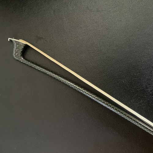 3/4Carbon Fiber FINE Violin Bow Blue Silver Silk Braided Stick Ebony Frog No.002 - Picture 7 of 11