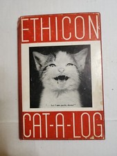 ETHICON CAT-A-LOG, NURSING HUMOR & CAT PHOTOS, VINTAGE HC 1950 (ADVERTISEMENTS)