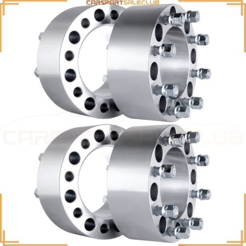 4 PCS 8x6.5" 8 Lugs Wheel Spacers 3" Adapters For Dodge Ram 2500 Ram 3500 - Picture 3 of 9