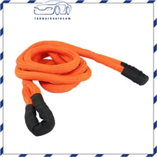 1" x 20' Snatch Strap Kinetic Recovery Energy Truck Tow Rope Orange 48000 LBS