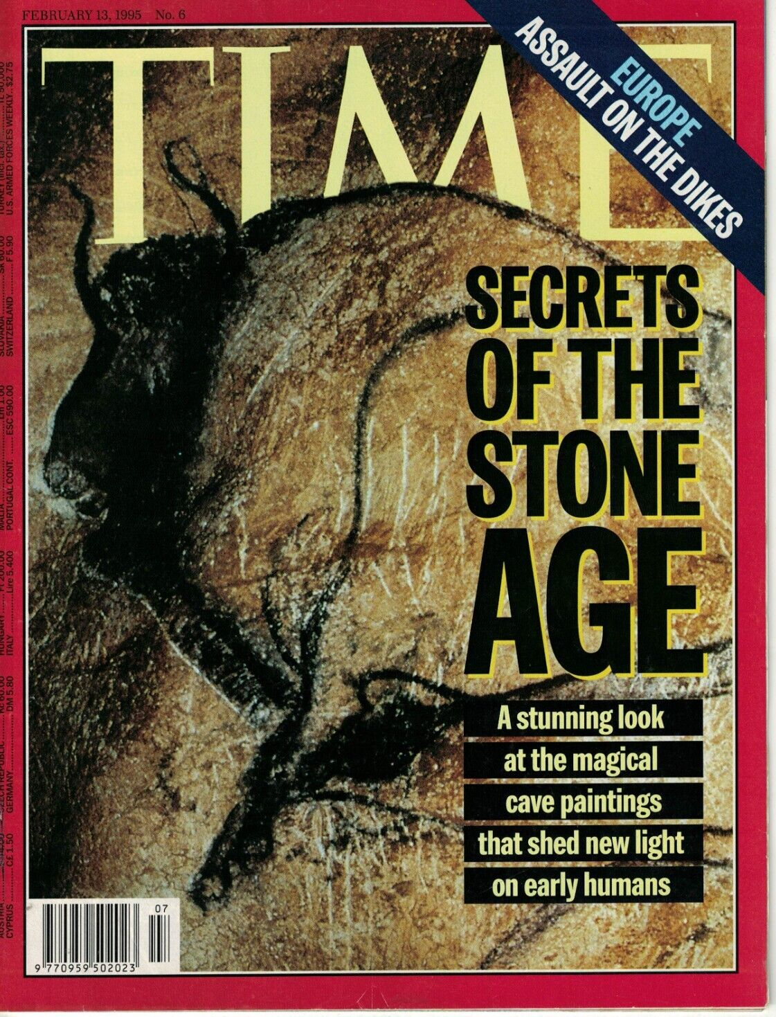 Time Magazine 1995 February 13 Stone Age Secrets Jackie Chan Actor Europe Dikes