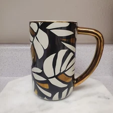 Tabitha Brown Target 12oz Palm Mug Cup Coffee Summer 2022 Black Gold Tropical