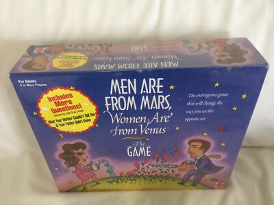 1998 Mattel Men Are From Mars, Women Are From Venus, The Game Party Game Adult