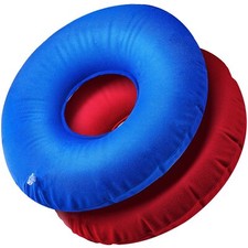 2 Coj n de almohada de donut inflable para coj n de asiento de hemorroides coxis