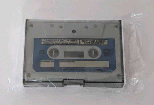 Vintage Canberra Industries SEALED Computer Data Digital Cassette Tape - 70s/80s
