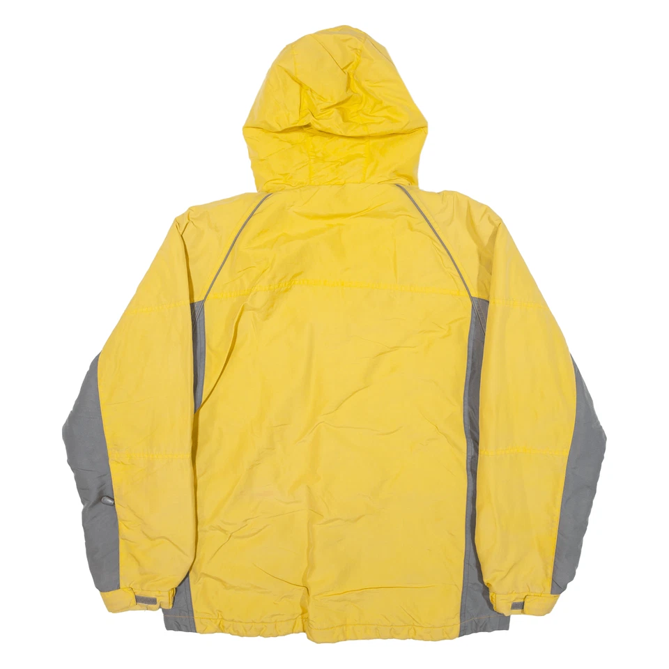 Abrigo de lluvia MISTY HARBOR aislado forrado de lana para hombre amarillo nailon con capucha S Foto 3 de 4