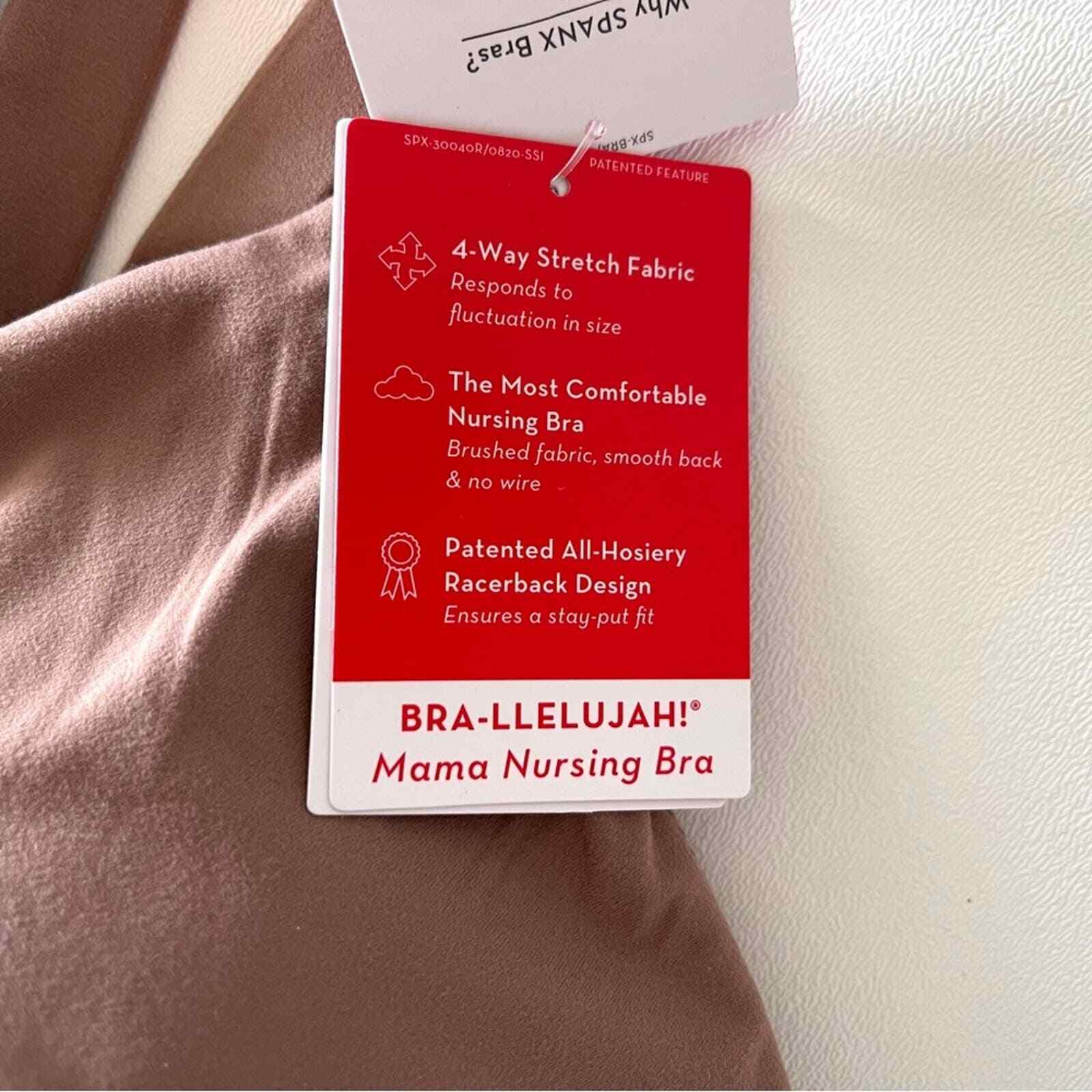 SPANX BraLlelujah Mama Nursing Bra Tan Nude Wire Free Stretch