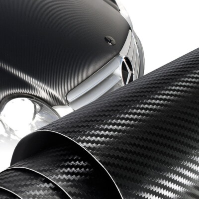 Pellicola Adesiva 3D Carbon Racing Antigraffio Black Marca APA Per Car Wrapping Made In Italy - Foto 10