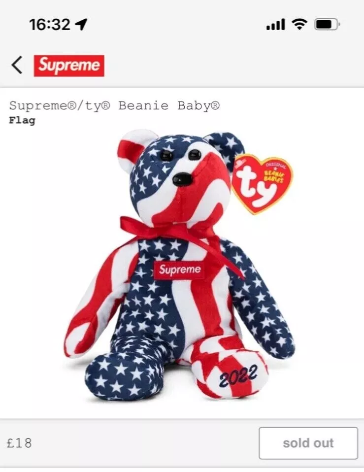 Supreme X TY Beanie Baby **COMMANDE CONFIRMÉE**
