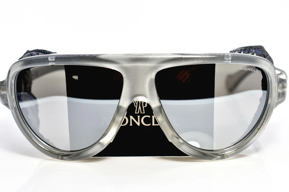 Gafas de sol MONCLER Shield cuero genuino escudo gris 0089/20C