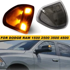 For Dodge Ram 1500 2500 3500 Amber LED Side Mirror Turn Signal Lights Marker Kit