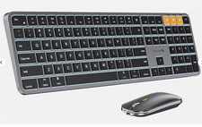 ProtoArc KM100-A Backlit Bluetooth Keyboard  Mouse Combo for Mac -New Open Box