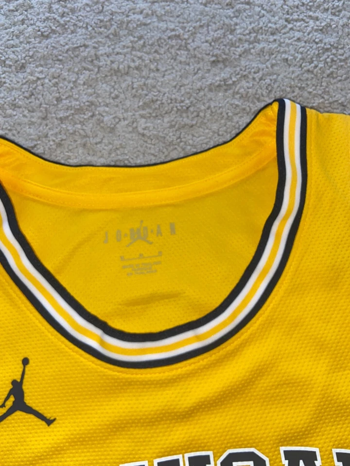 COACH DUSTY MAY SIGNED MICHIGAN WOLVERINES JORDAN BASKETBALL JERSEY GO BLUE JSA - Image 3 of 4