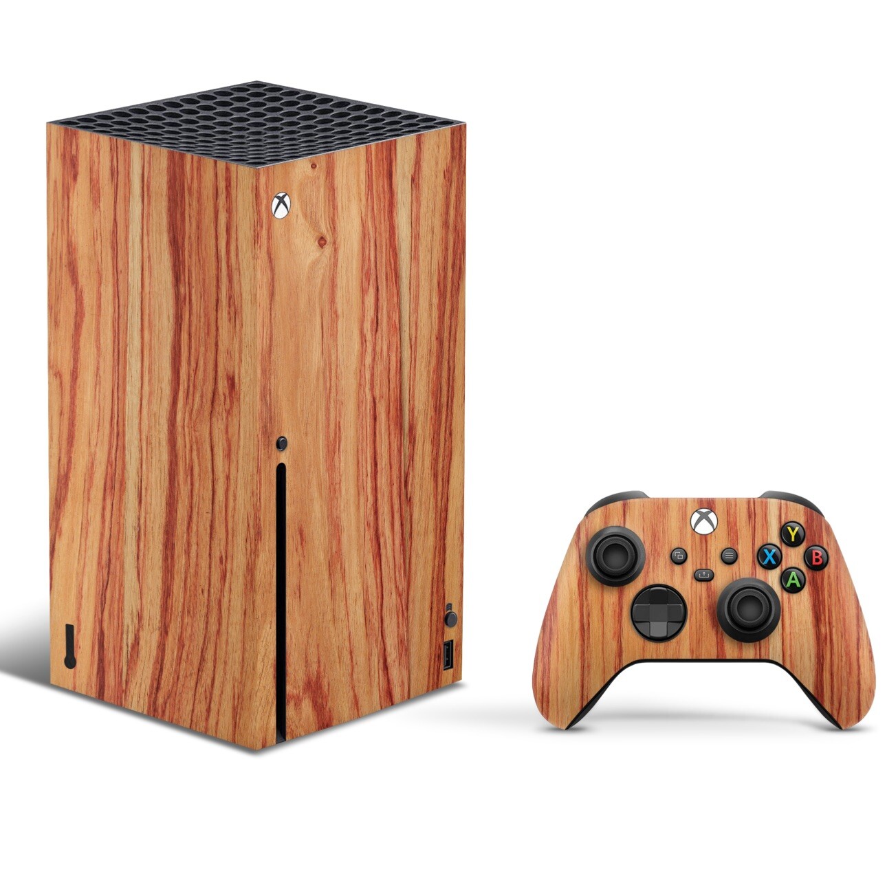 Xbox Series X Console Skin Vinyl Decal Hardwood-image
