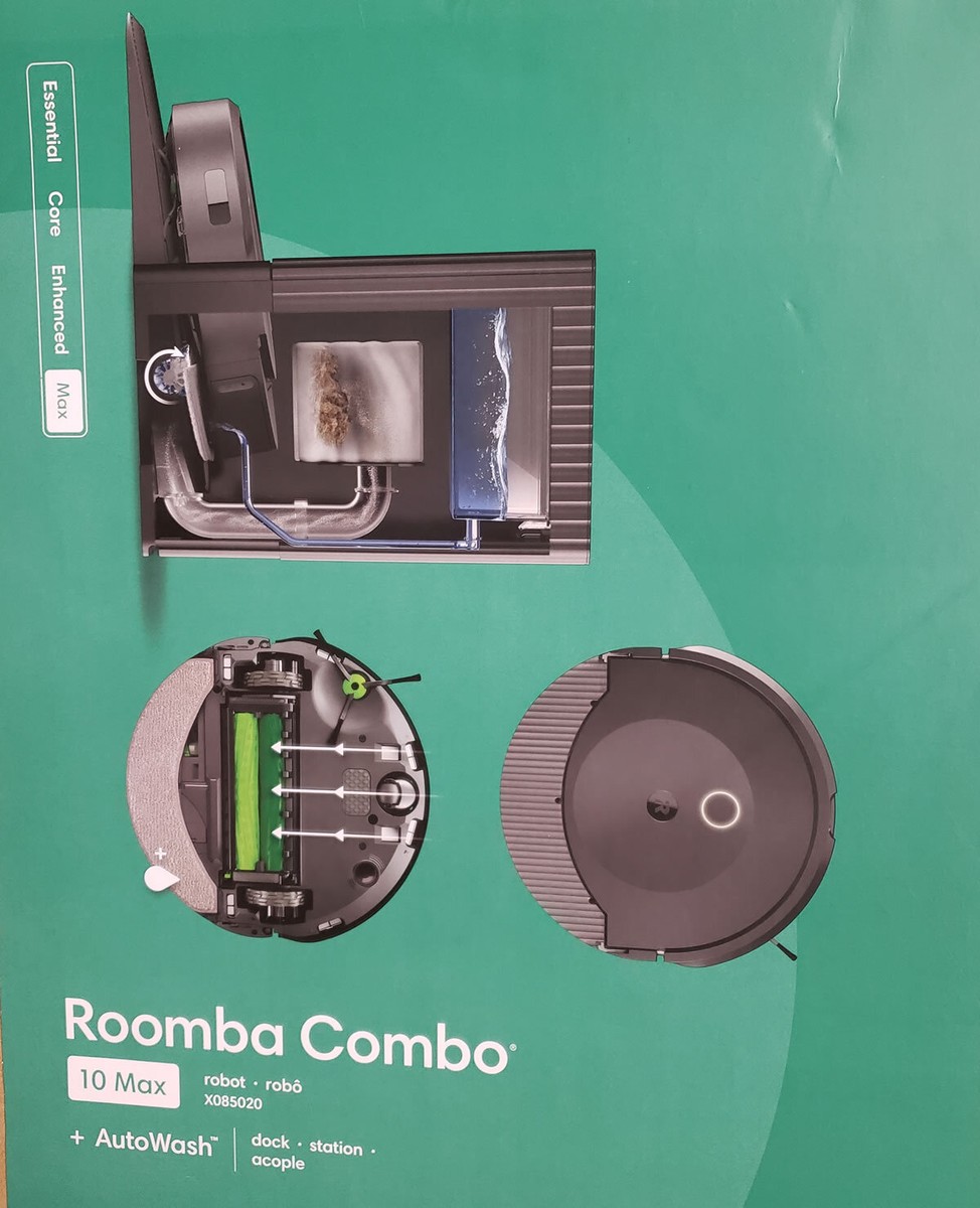 iRobot Roomba Combo 10 Max Robot Vacuum and Mop + AutoWash