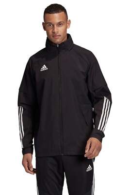 Adidas Condivo 20 All Weather Rain WP Jacket Hooded Adult Black EA2057 Adidas Condivo 20 All Weather Rain WP Jacket Hooded Adult Black EA2057