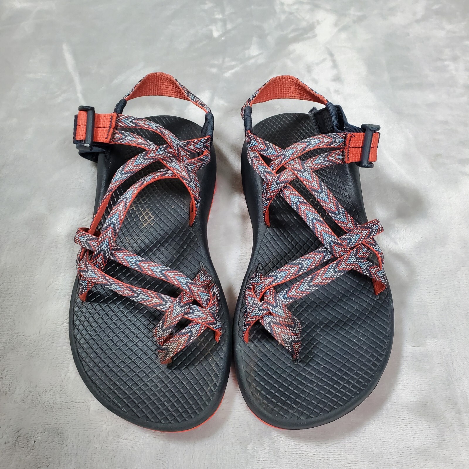CHACO ZX/2 Classic Outdoors Hiking Sandal Women’s Sz 7 Motif Eclipse Blue Coral image 2
