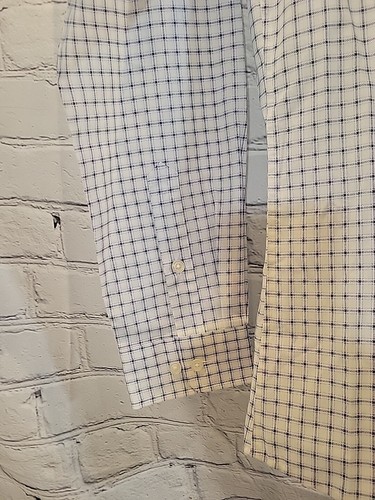 Mens Club Room Plaid Button Front Shirt SZ-S - 14-14 1/2 Blue/White NWT - Picture 3 of 8