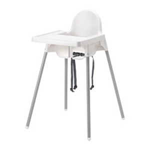 Baby Kids Toddler High Chair Tray Table Feed Feeding Highchair White