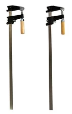 2 Pack - 30" Steel Bar Clamp Metal Ratcheting System Quick Release Clutch Style