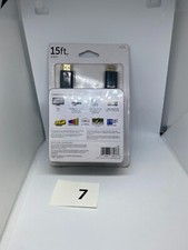 GE 15ft. HDMI Cable With Ethernet, Black 33576