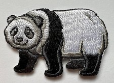 Panda Bear Iron On Patch Safari Animal 2.5 Inches