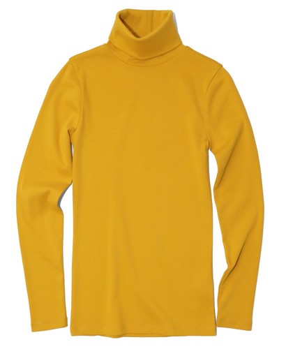 Mustard Yellow Turtleneck Tee | eBay