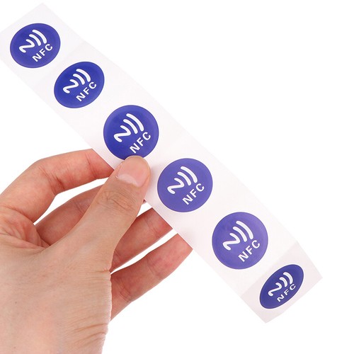6pcs Blue NFC Ntag213 144 Bytes Wet Tag Stickers RFID Adhesive Tag Label Pe - Picture 8 of 9