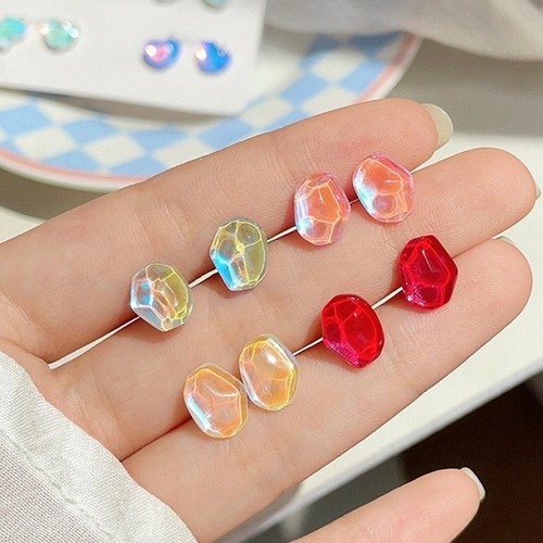 Summer Colorful Small Stone Earrings For Women, Sweet Design Style, Fresh J2M2 - Picture 20 of 28