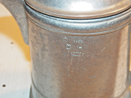 Café/tetera de peltre 1977 Country Ware - Imagen 2 de 9