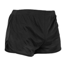 Military Black PT Silky Shorts - US Army Ranger Black Silk Shorts - NEW