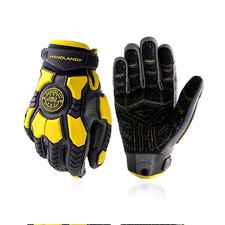 Heavy Duty Work Gloves for Men, Cut 6 Safety Impact Protection Working Gloves To